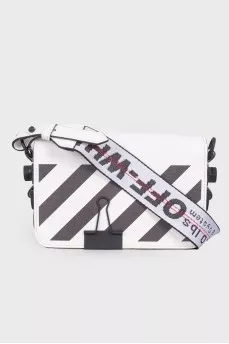 Black and white shoulder bag