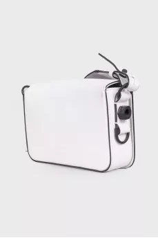 Black and white shoulder bag