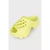 Light green massive slippers
