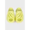 Light green massive slippers