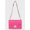 Pink bag with golden chain