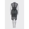 Mesh peplum dress