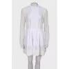 Openwork white dress