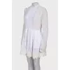 Openwork white dress