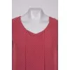 Pink polka dot dress
