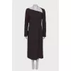 Brown shift dress