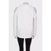 White off shoulder sweatshirt