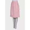 Skirt with pink and white stripes