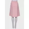 Skirt with pink and white stripes