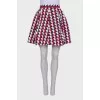 Printed A-line skirt