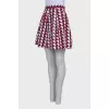 Printed A-line skirt