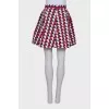 Printed A-line skirt