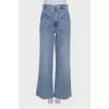 Blue palazzo jeans with tag