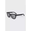 Matte sunglasses with rhinestones