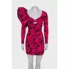 Mini dress with frill