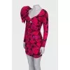 Mini dress with frill