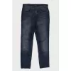 Men's blue jeans with gradient