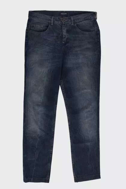 Men's blue jeans with gradient