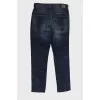 Men's blue jeans with gradient
