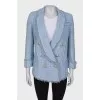 Light blue tweed jacket