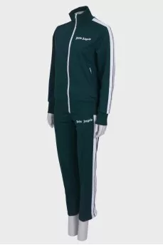 Green tracksuit with stripes