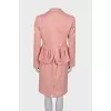 Pink suit with a skirt
