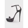 Sandals with high heels