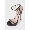 Sandals with high heels