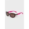 Two-tone print sunglasses