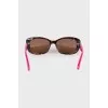 Two-tone print sunglasses