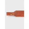 Light brown embossed belt