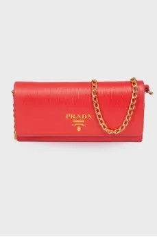 Сумка-кошелёк  Saffiano Metal Oro Chain Wallet