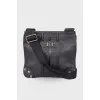 Black bag with company logo