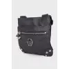 Black bag with company logo
