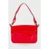 Red patent leather bag