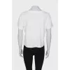 White T-shirt with brand logo