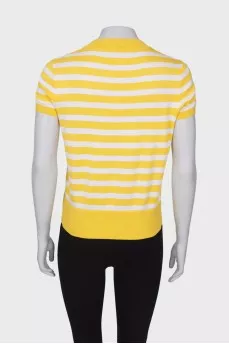 Yellow striped T-shirt