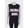 Long  tank top with slogan