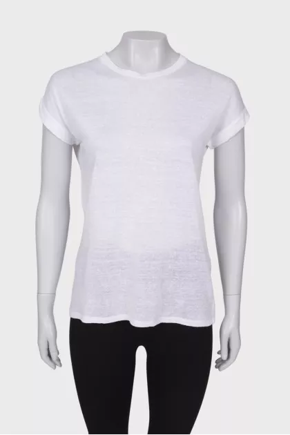 Translucent white T-shirt