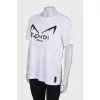 White T-shirt with black logo
