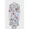 Blue print dress