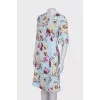 Blue print dress