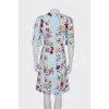 Blue print dress