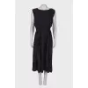Black ruffle maxi dress 