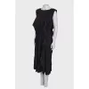 Black ruffle maxi dress 