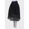 Patterned midi skirt