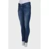 Blue distressed jeans