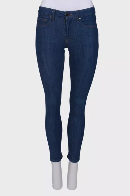 Blue skinny jeans