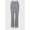 Вовняний світло-сірий костюм