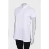 White T-shirt with embroidered logo